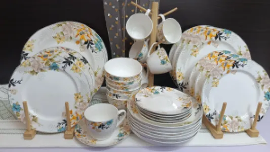 Porcelain Dinnerware Set Colorful Floral