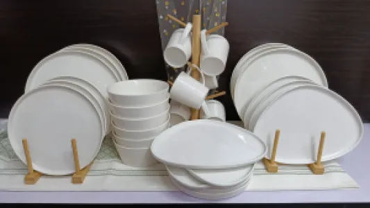 White Plain Ceramic Dinnerware Set