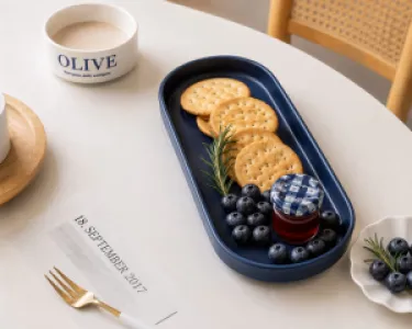 minimalist rectangular serving platters