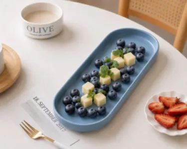 minimalist rectangular serving platters