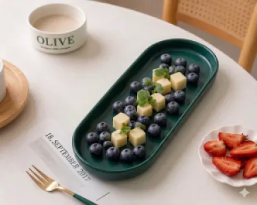 minimalist rectangular serving platters