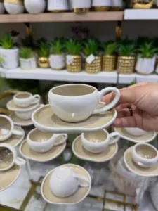 ✴️12pcs Premium Porcelain Cup & Cup saucer