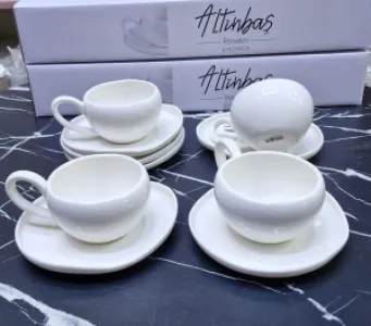 ✴️12pcs Premium Porcelain Cup & Cup saucer