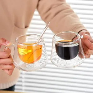 180ml double wall crystal clear acrylic cup