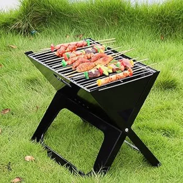Heavy Portable barbecue CHARCOAL grill X-type