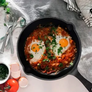 💚3pcs Non-Stick Cast Iron Pan Set