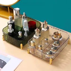 *Large Capacity Multi Grids Transparent Make Up/ cosmetics Organizer