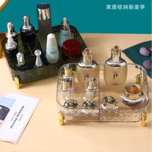 *Large Capacity Multi Grids Transparent Make Up/ cosmetics Organizer