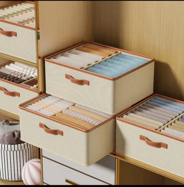 ✴️ Foldable Closet organizer & Storage of clothes with Removable Dividers.