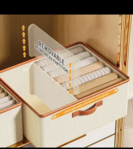 ✴️ Foldable Closet organizer & Storage of clothes with Removable Dividers.