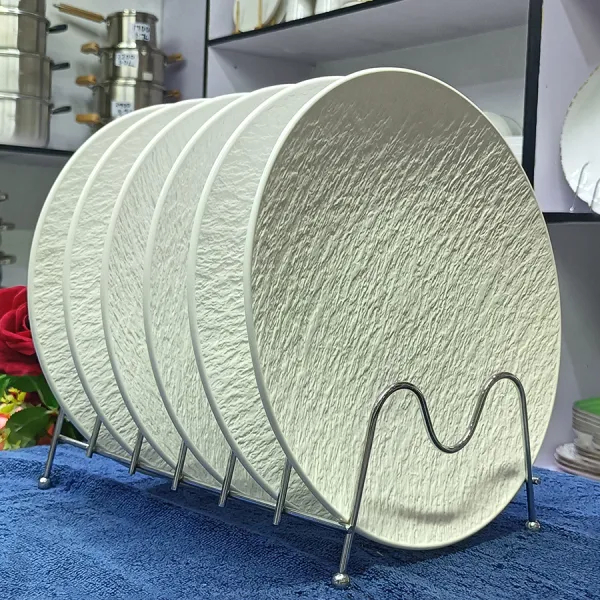 Rock stone texture ceramic dinner plates