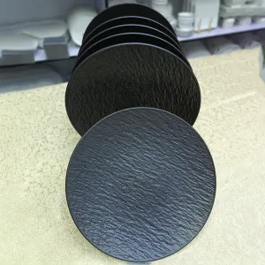 Rock stone texture ceramic dinner plates