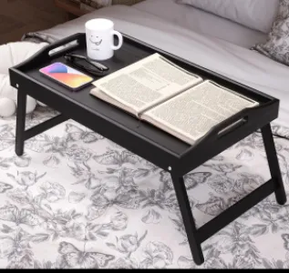 ✴️Foldable wooden Bamboo Bed tray