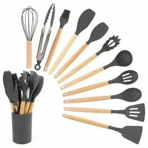 12 pcs Silicone spoon set