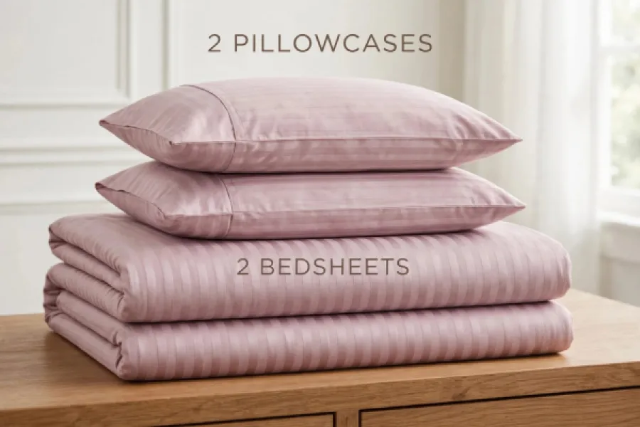 Stripped bedsheets