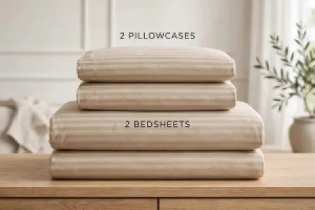 Stripped bedsheets