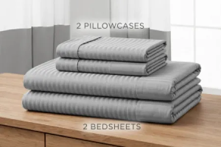 Stripped bedsheets