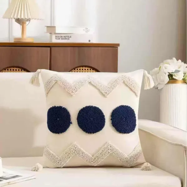 Tufted boho cushion covers