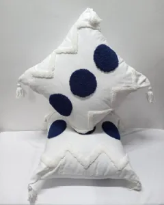 Tufted boho cushion covers