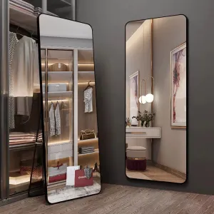 Full body rectangular framed dressing mirror